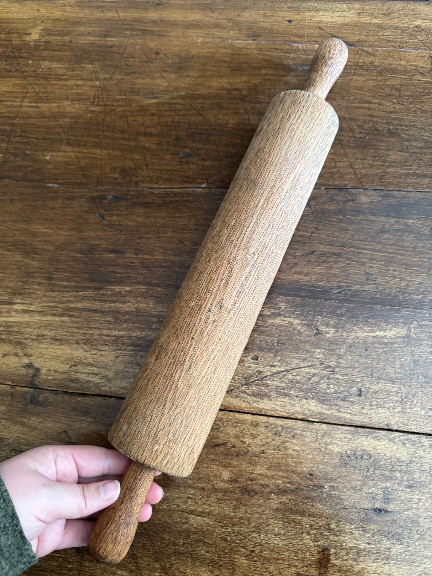 Extra Large Wood Rolling Pin - Rustic Wood Rolling Pin