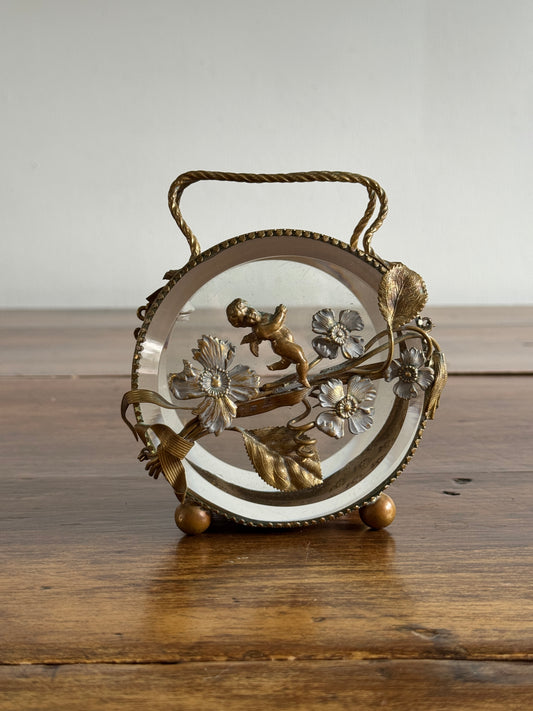 Vintage French Jewlery Box Glass Display - Condition Issues