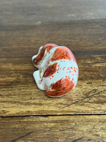Vintage Royal Crown Derby Puppy Figurine – 2000 Porcelain Collectors Guild - Made in England