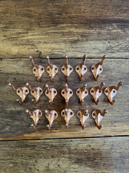 SINGLE - Copper Double Wall Hook
