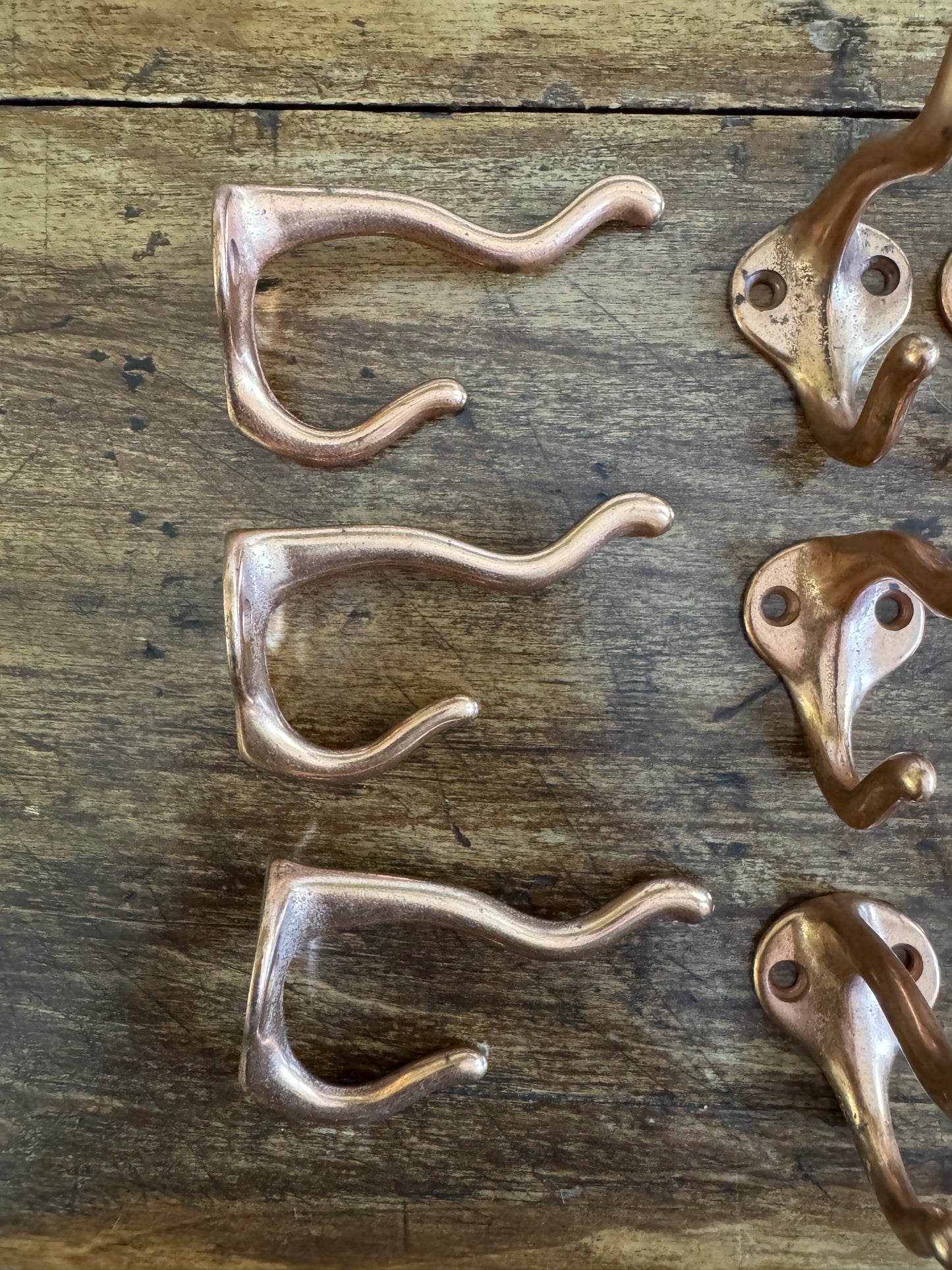 SINGLE - Copper Double Wall Hook