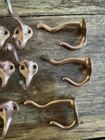 SINGLE - Copper Double Wall Hook
