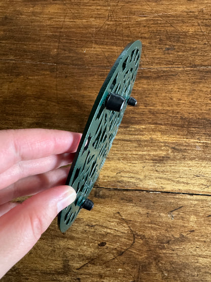 Green Metal Trivet - Metal Hot Plate or Plant Stand