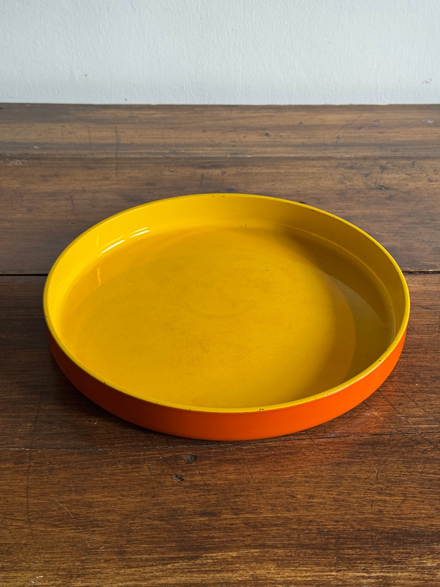 Vintage George Briard Mid Century Yellow and Orange Tray - Made in Japan