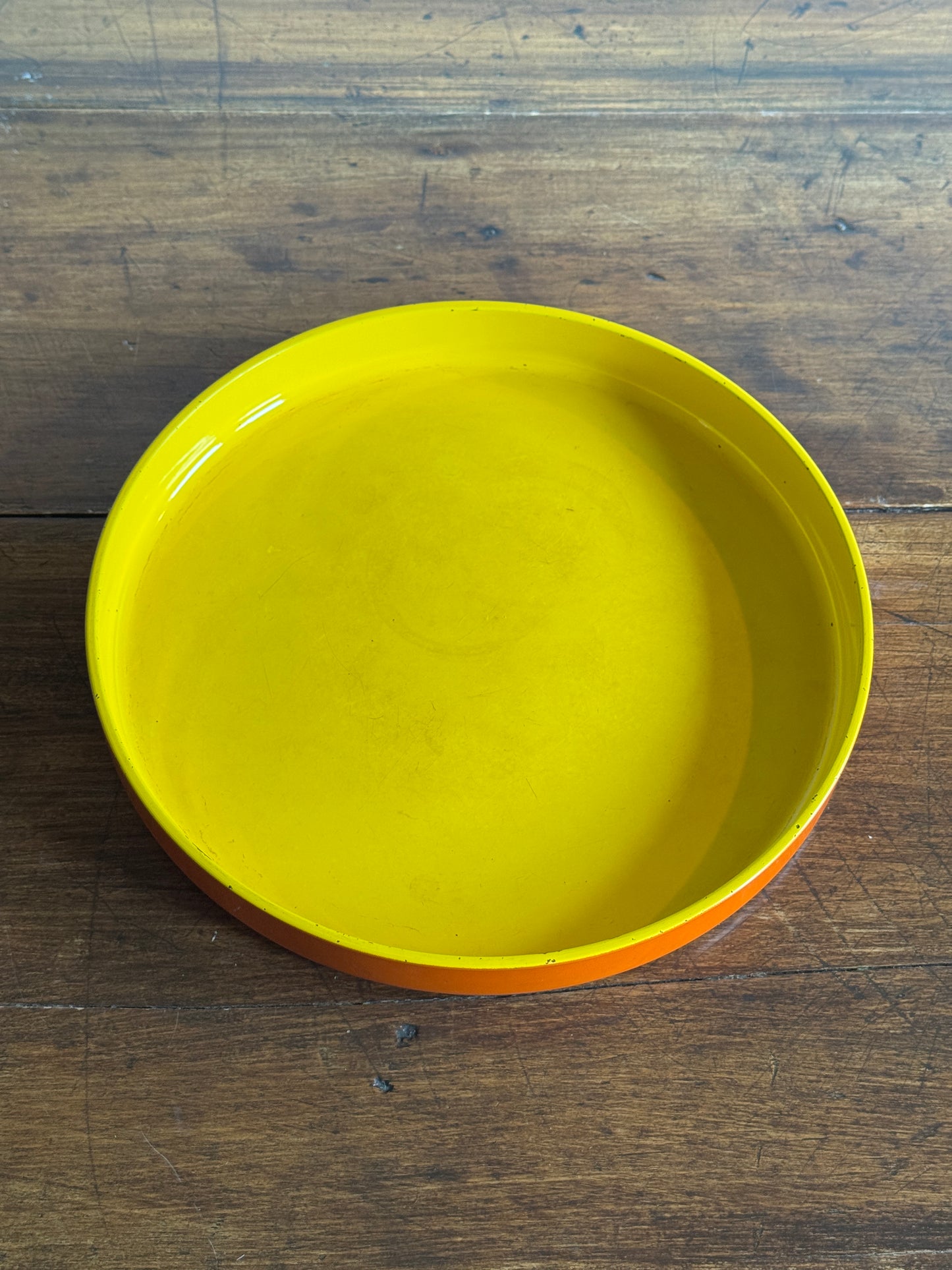 Vintage George Briard Mid Century Yellow and Orange Tray - Made in Japan