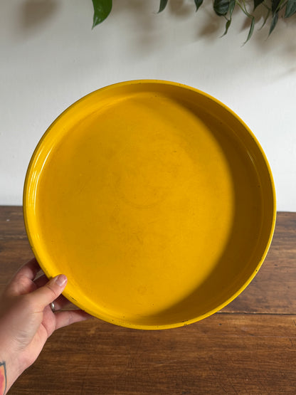 Vintage George Briard Mid Century Yellow and Orange Tray - Made in Japan