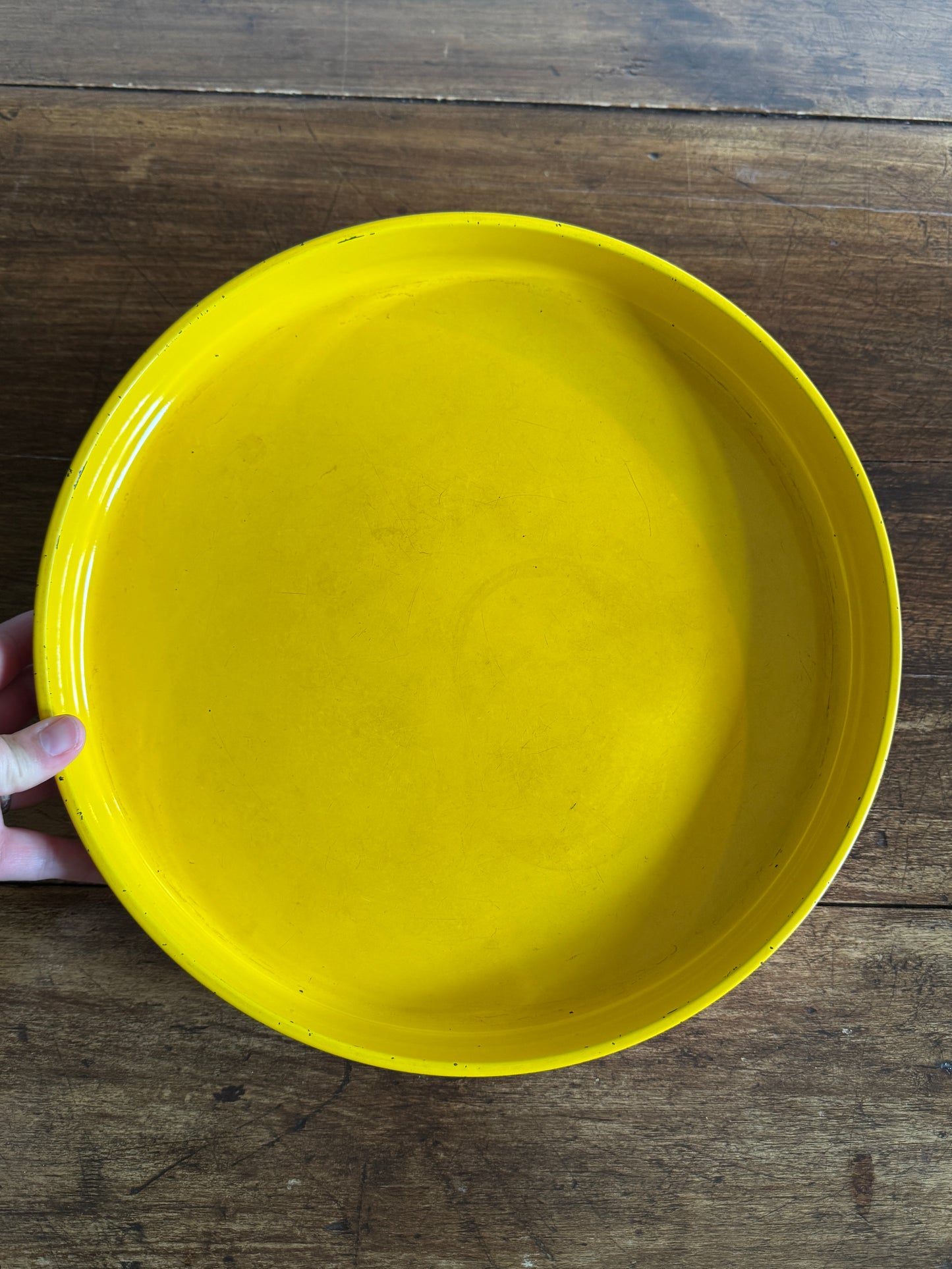 Vintage George Briard Mid Century Yellow and Orange Tray - Made in Japan