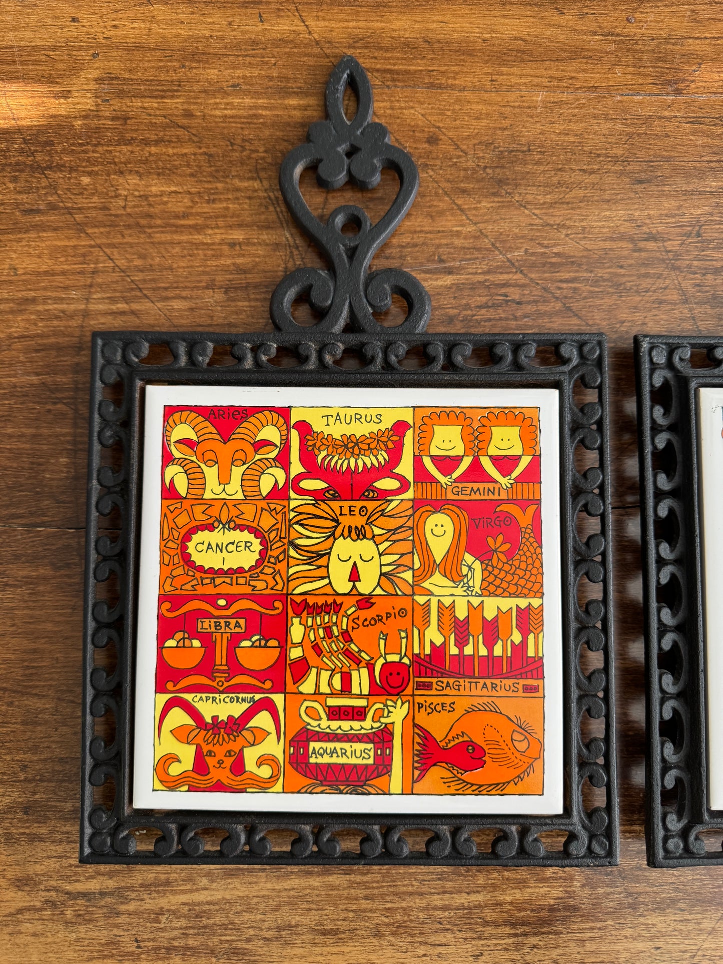 PICK ONE: Holt Howard Trivet Zodiac or Dancing Hippy Kids