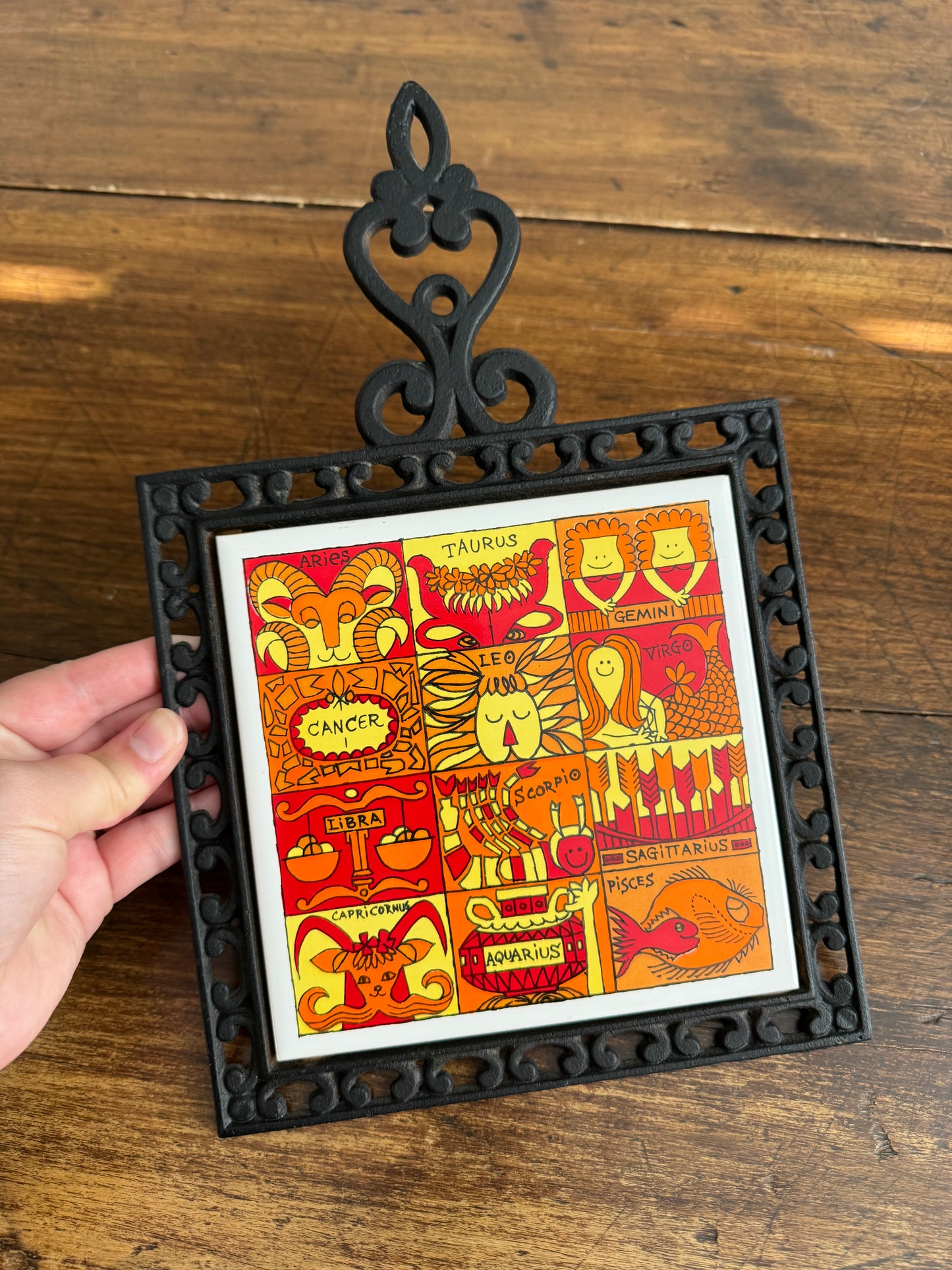 PICK ONE: Holt Howard Trivet Zodiac or Dancing Hippy Kids