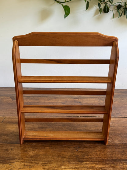 Large Wood Spice Rack with Simplistic Design - Wall Mounted or Table Top
