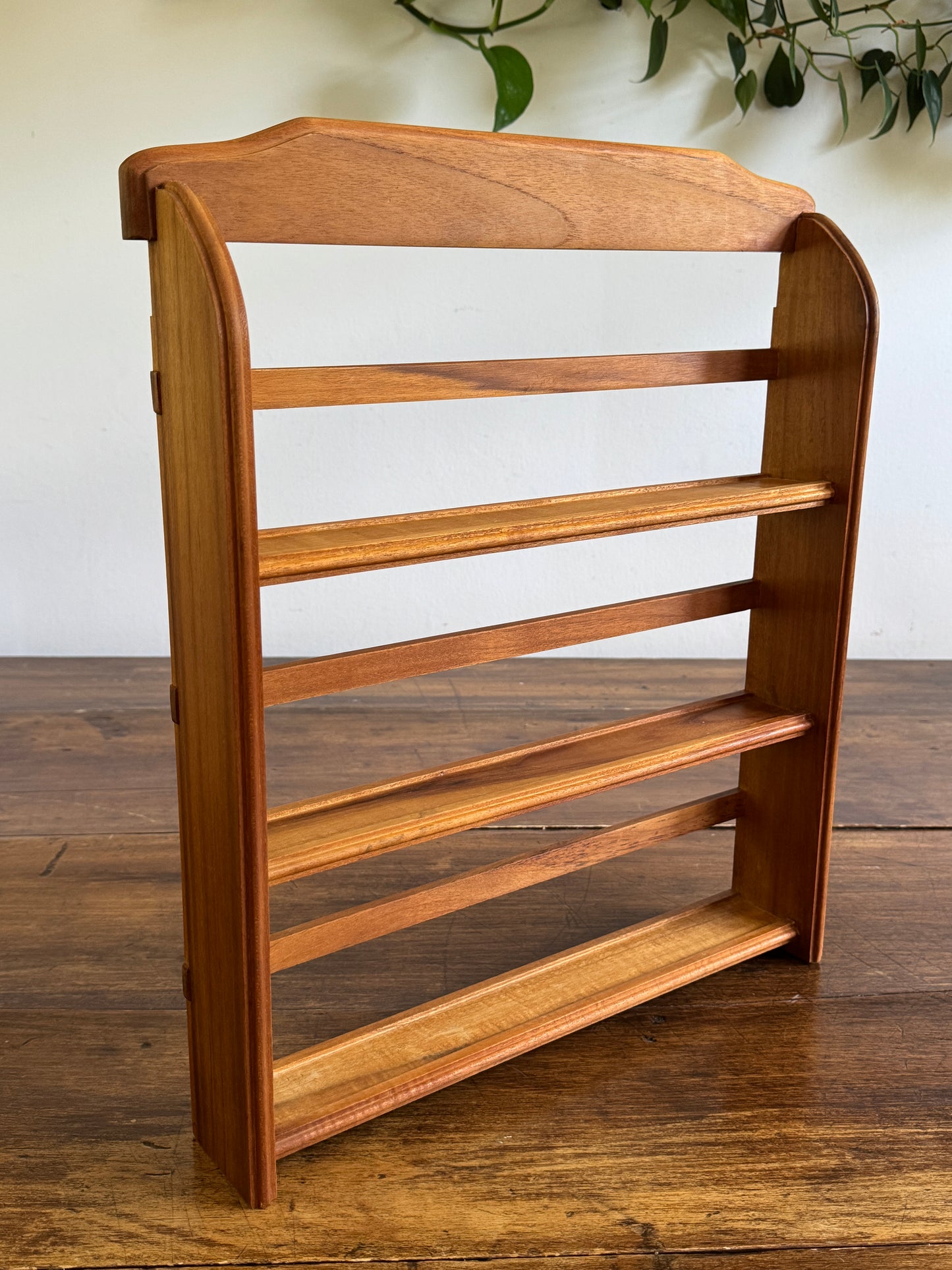 Large Wood Spice Rack with Simplistic Design - Wall Mounted or Table Top