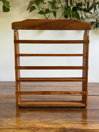 Large Wood Spice Rack with Simplistic Design - Wall Mounted or Table Top