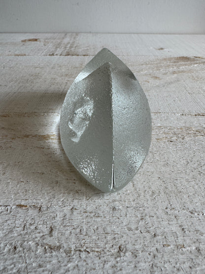 Cold Creek Clear Glass Candle Holder with Design Sides