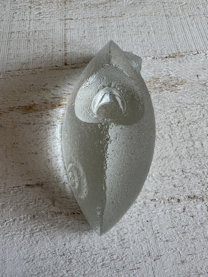 Cold Creek Clear Glass Candle Holder with Design Sides