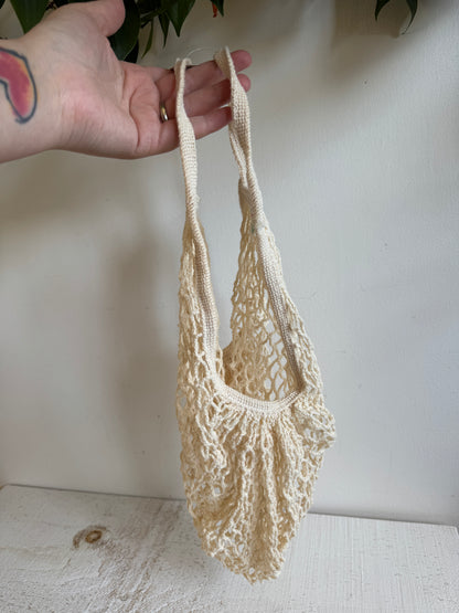 Vintage 100% Cotton Mesh Produce Bag - Made in Canada