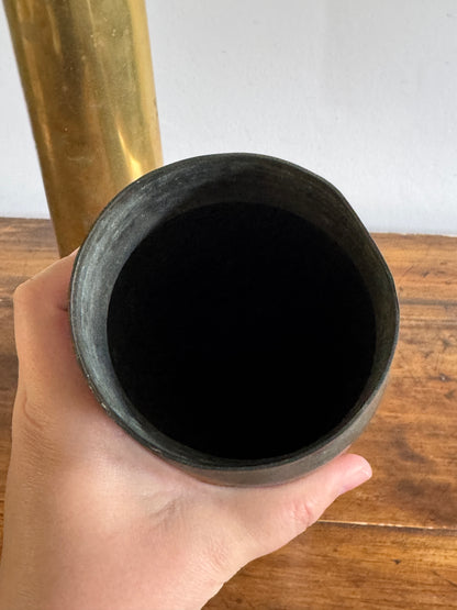 PICK ONE: Large Brass Trench Art Floor Vases