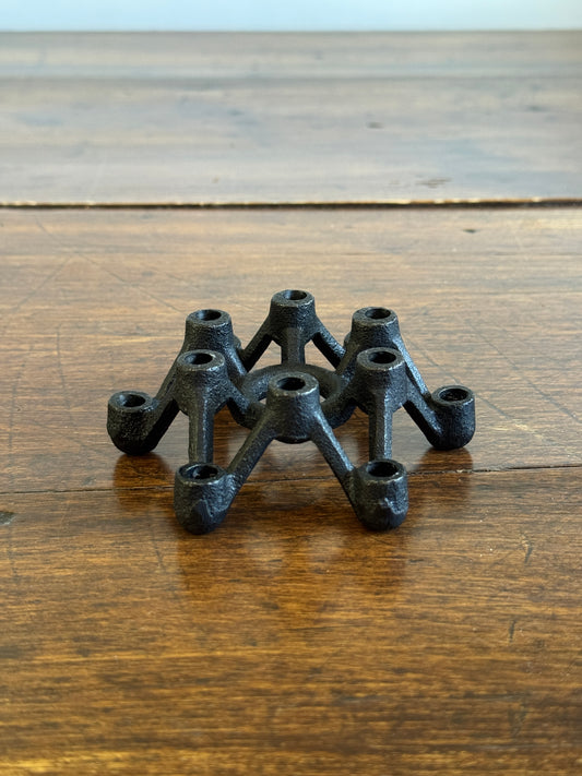 Vintage Metal Skinny Tapered Candle Japan Spider Candleholder