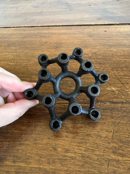 Vintage Metal Skinny Tapered Candle Japan Spider Candleholder