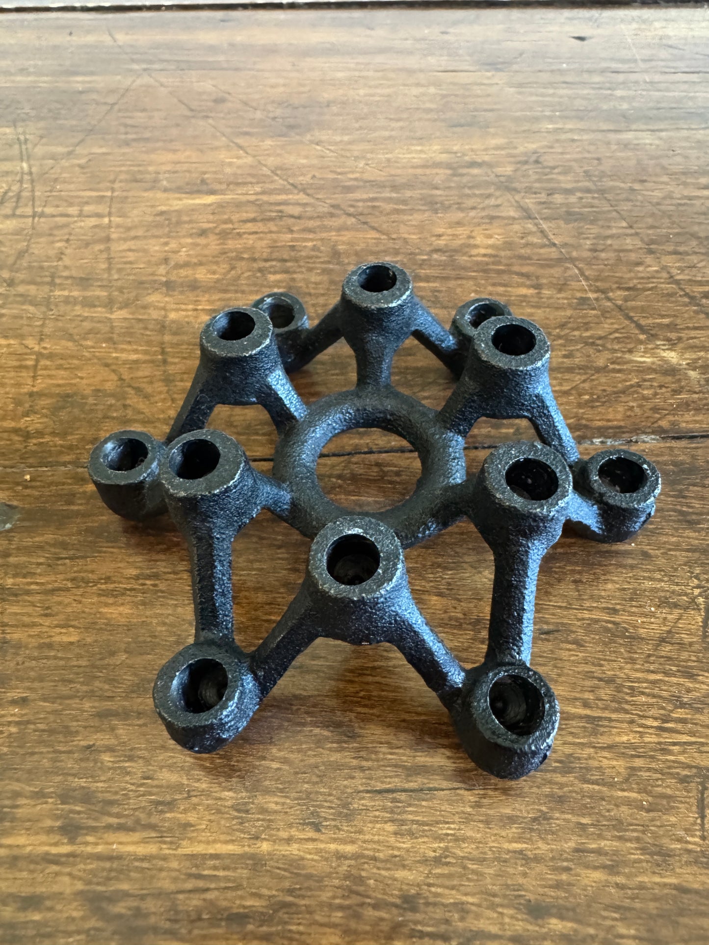 Vintage Metal Skinny Tapered Candle Japan Spider Candleholder