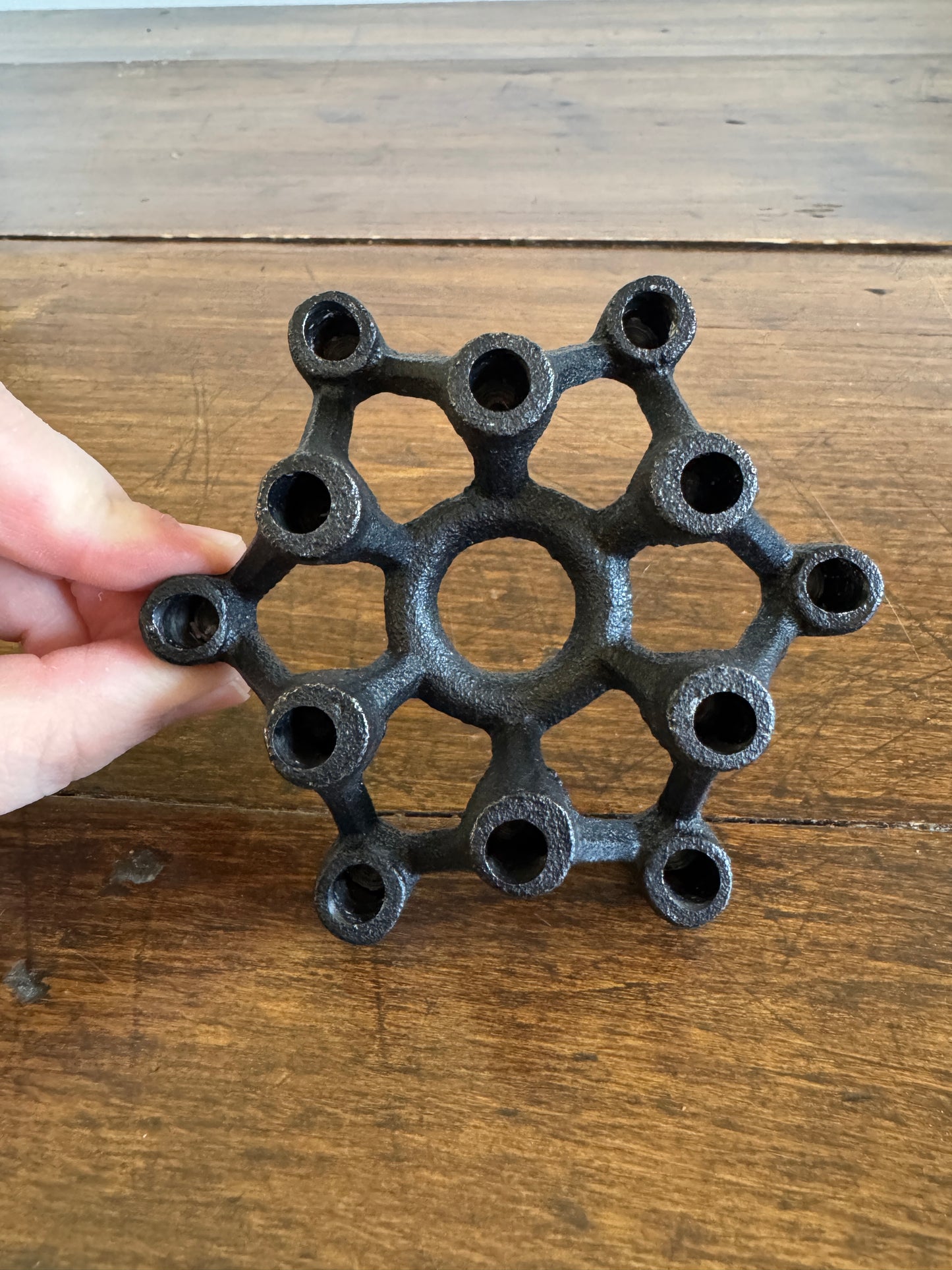 Vintage Metal Skinny Tapered Candle Japan Spider Candleholder