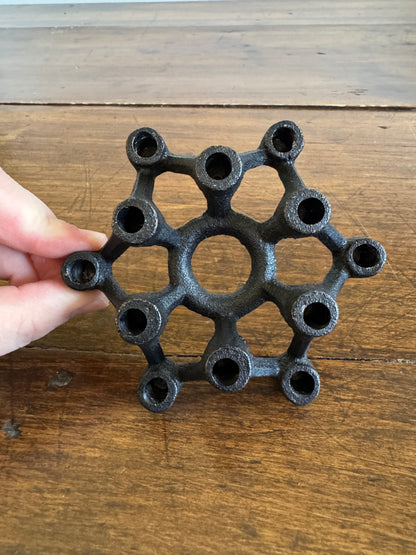 Vintage Metal Skinny Tapered Candle Japan Spider Candleholder