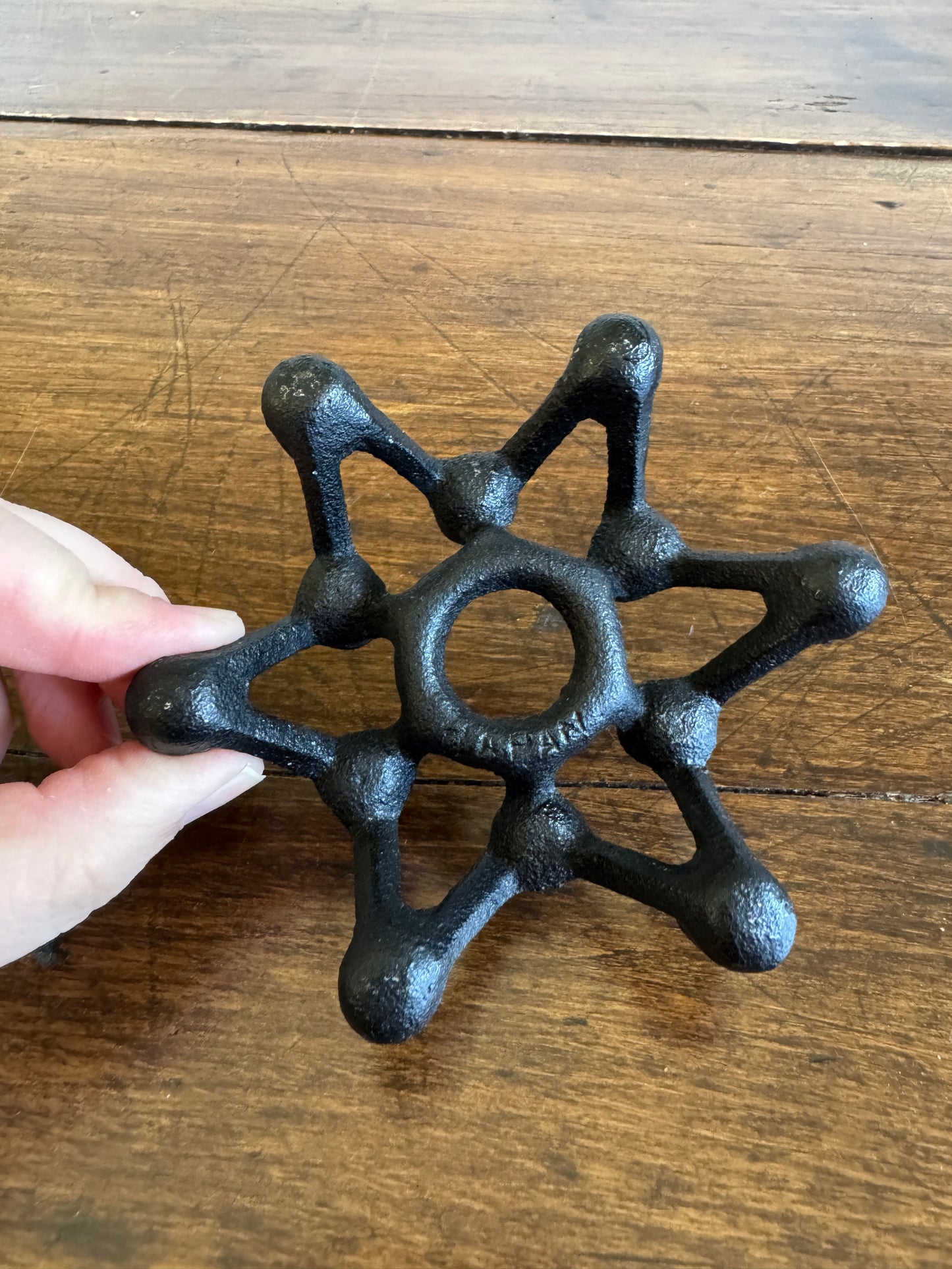 Vintage Metal Skinny Tapered Candle Japan Spider Candleholder