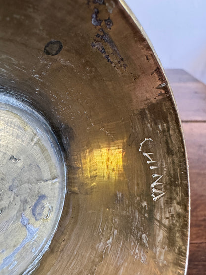 Large Brass Etched Vase - Made in China