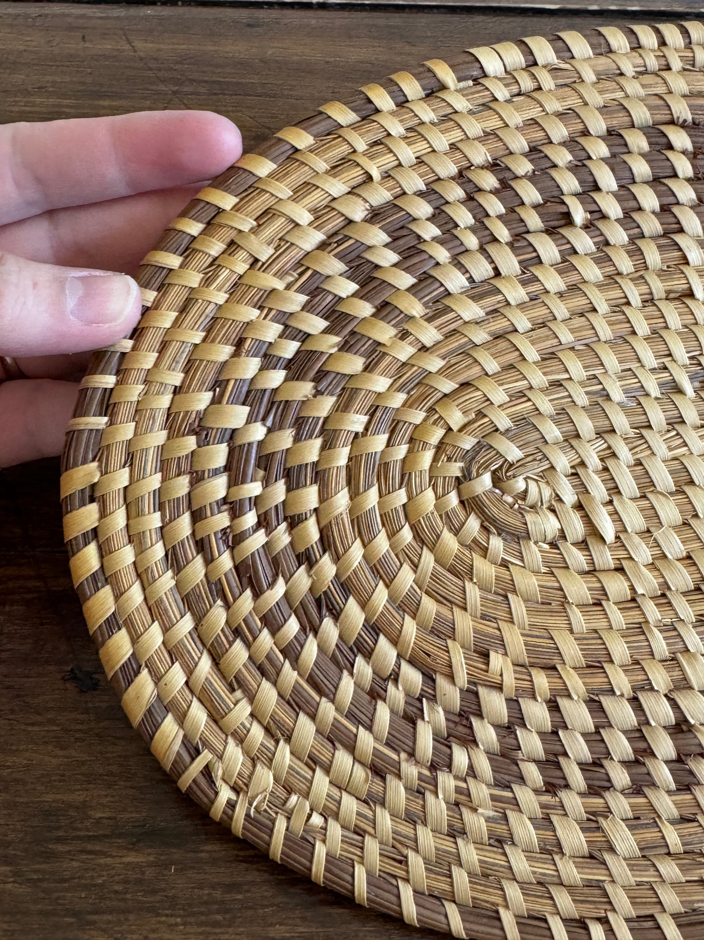 Woven Sweetgrass Trivet Placemat