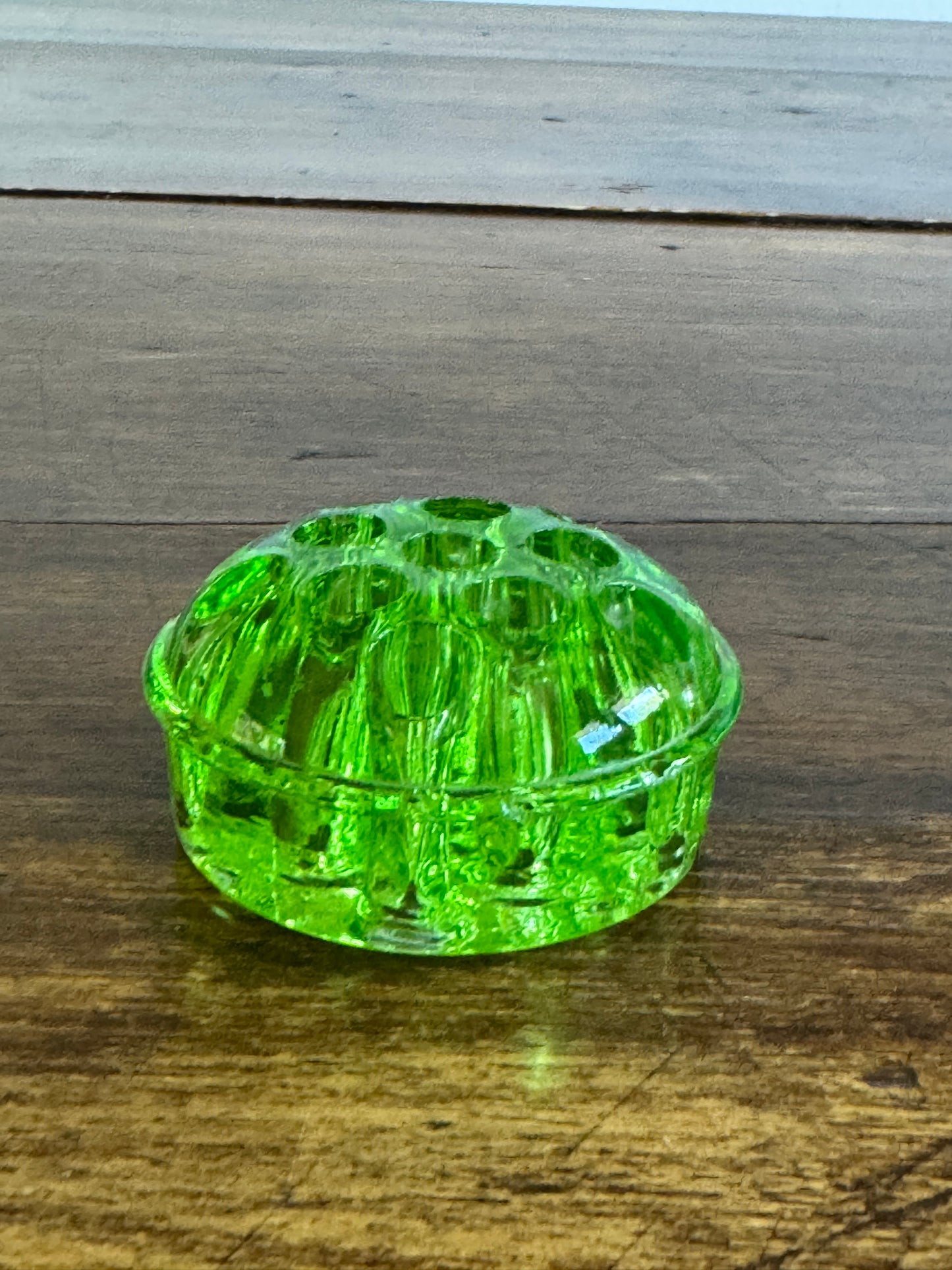 Vintage Lot of Three Glass Flower Frogs