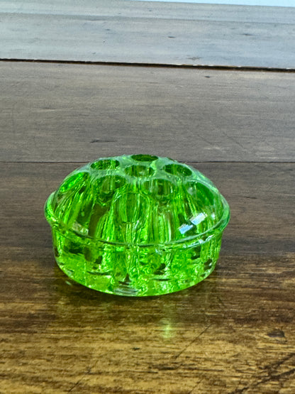 Vintage Lot of Three Glass Flower Frogs