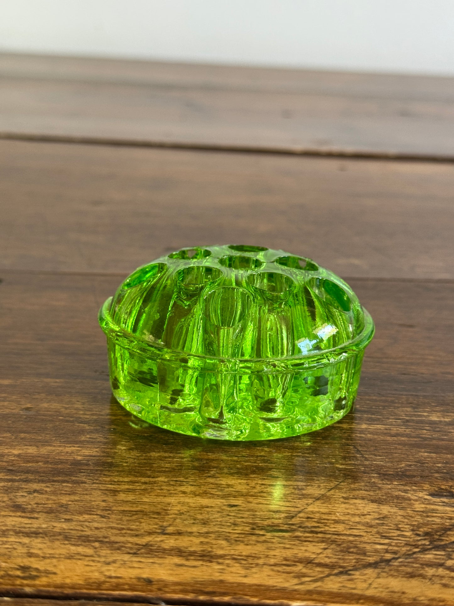 Vintage Lot of Three Glass Flower Frogs