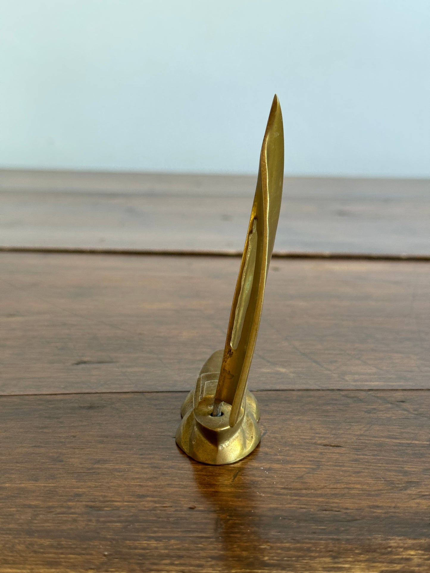 Small Brass Sailboat Figurine with Removeable Sail