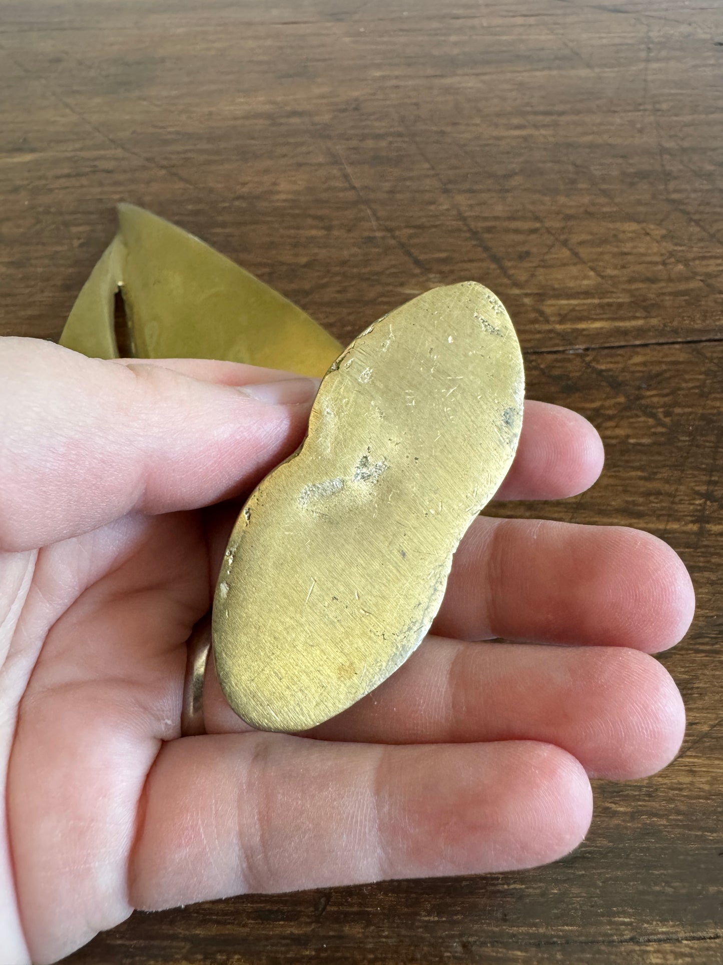 Small Brass Sailboat Figurine with Removeable Sail