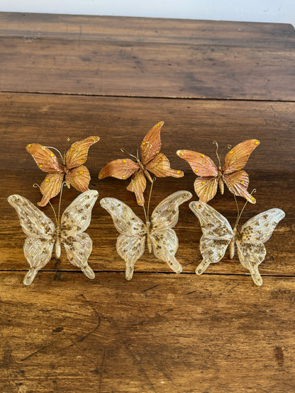 Mixed Lot of Clip On Butterfly Ornaments