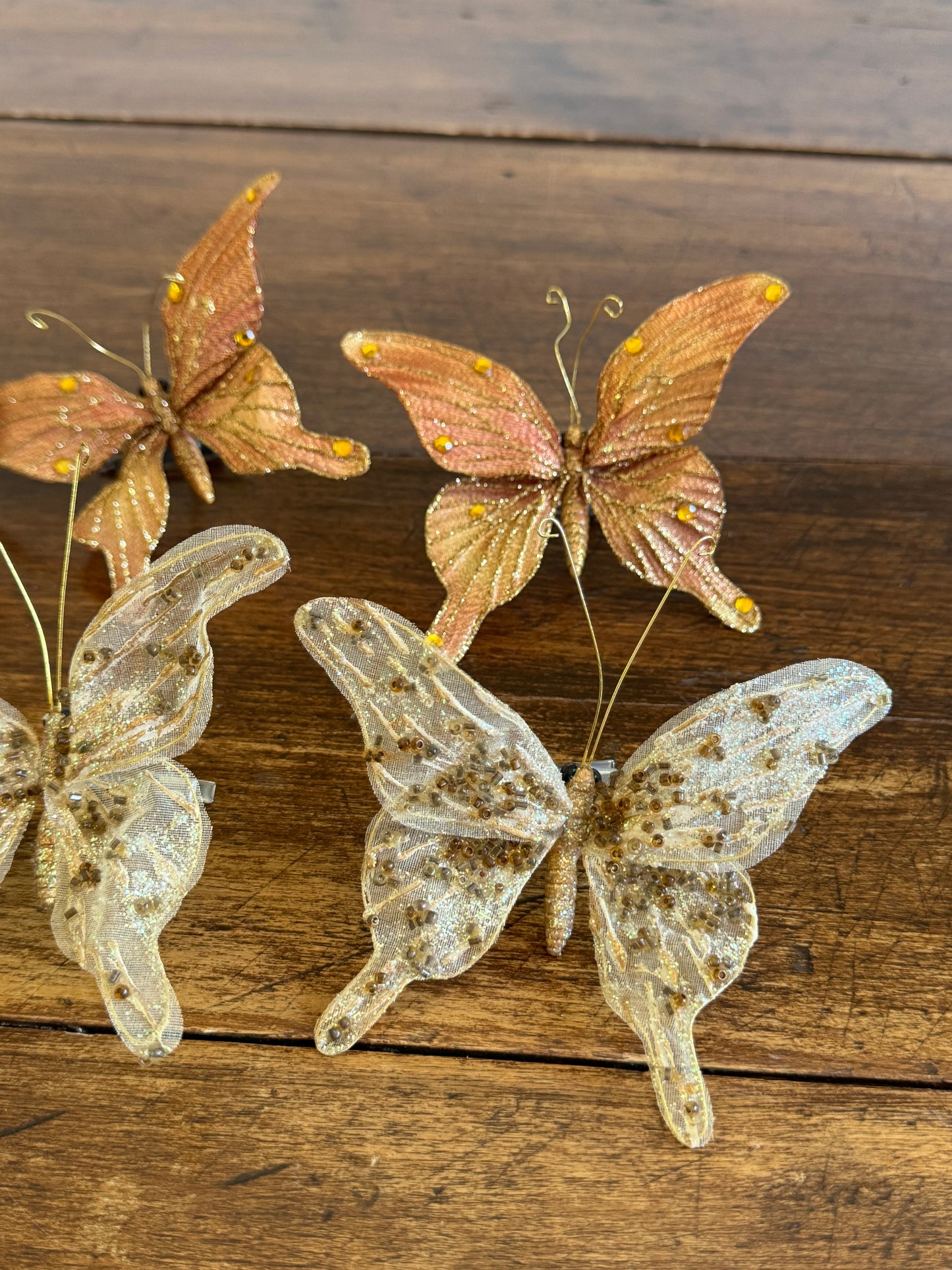 Mixed Lot of Clip On Butterfly Ornaments