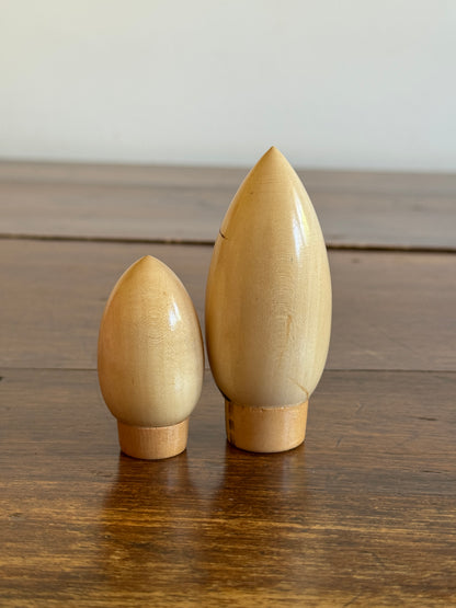 Japanese Light Bulb Shaped Kokeshi Dolls