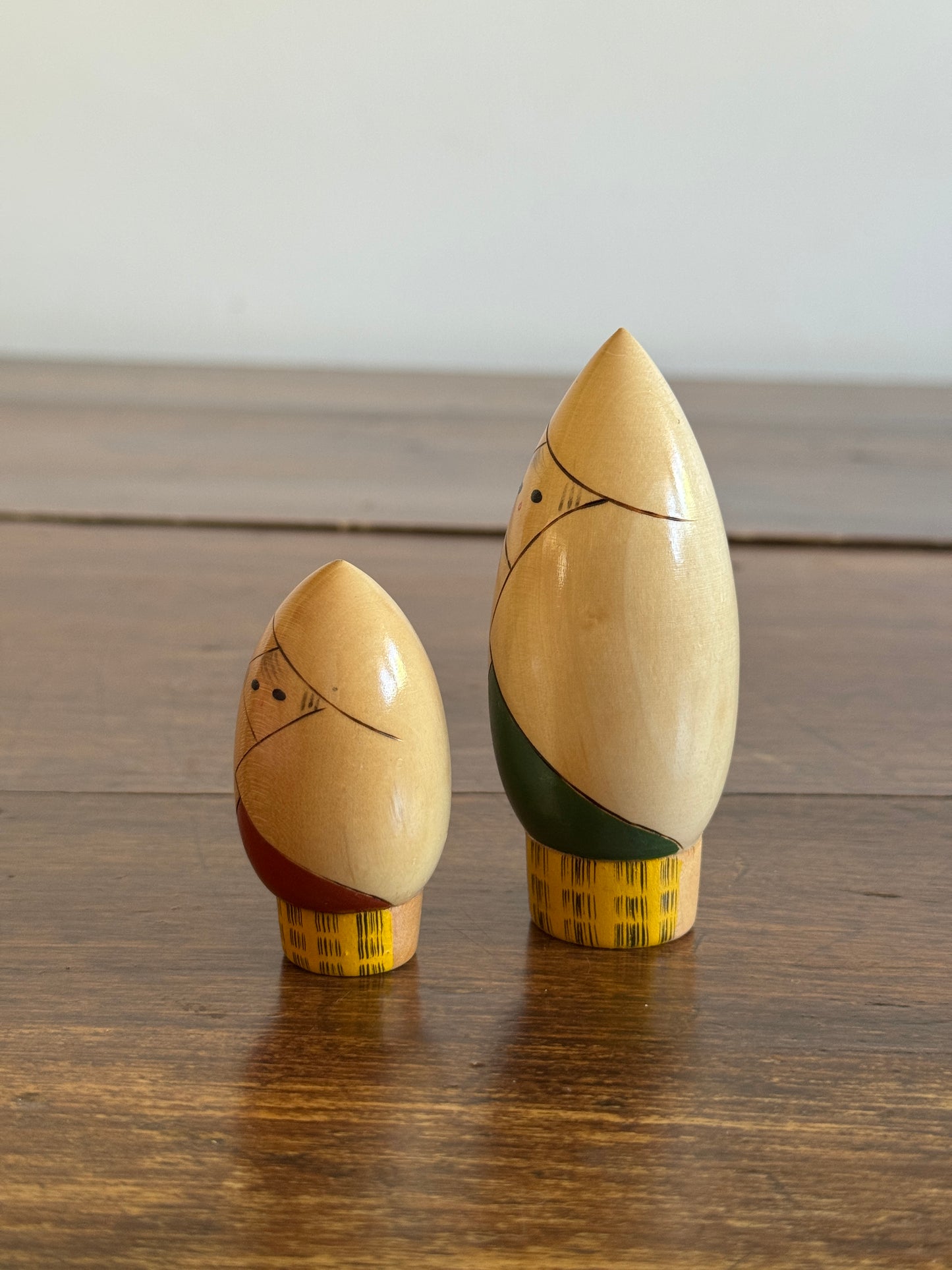 Japanese Light Bulb Shaped Kokeshi Dolls
