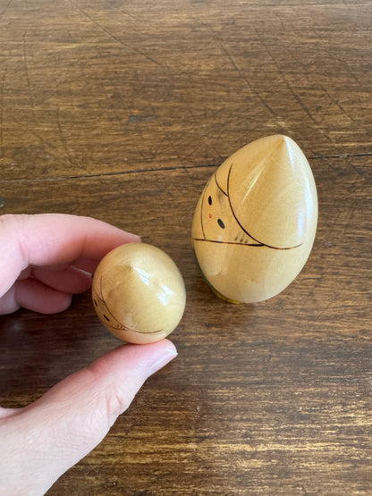 Japanese Light Bulb Shaped Kokeshi Dolls