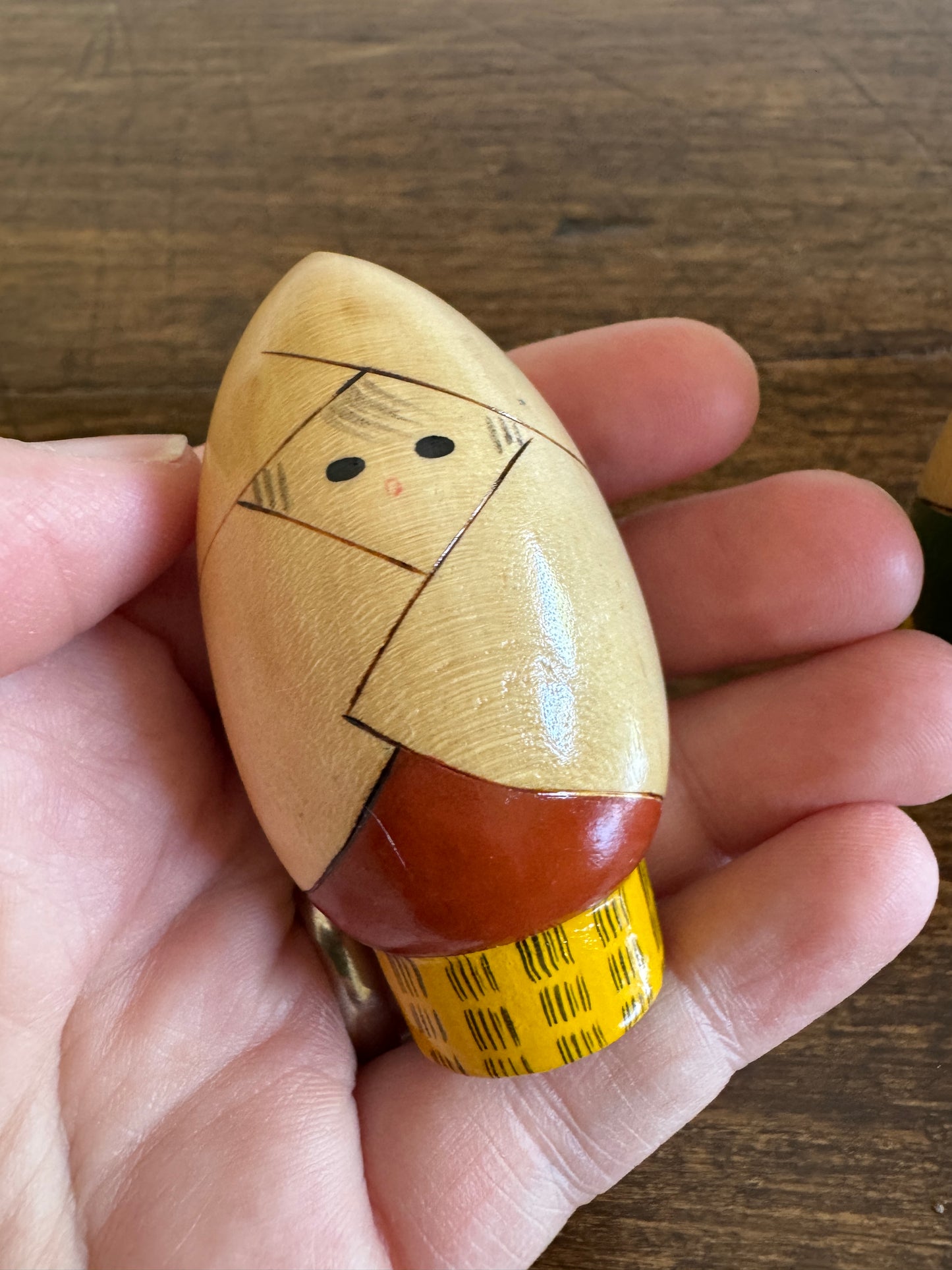 Japanese Light Bulb Shaped Kokeshi Dolls