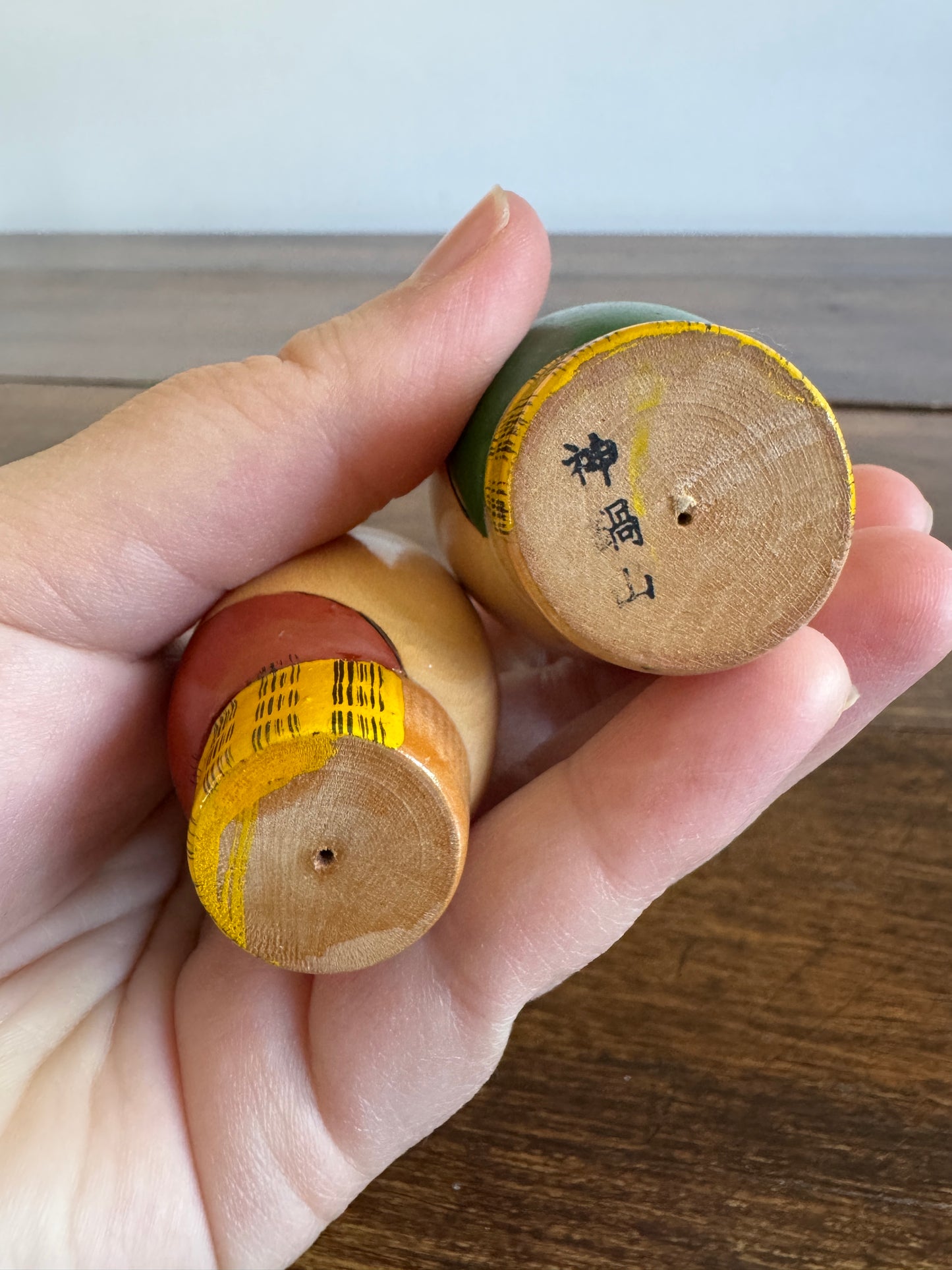 Japanese Light Bulb Shaped Kokeshi Dolls