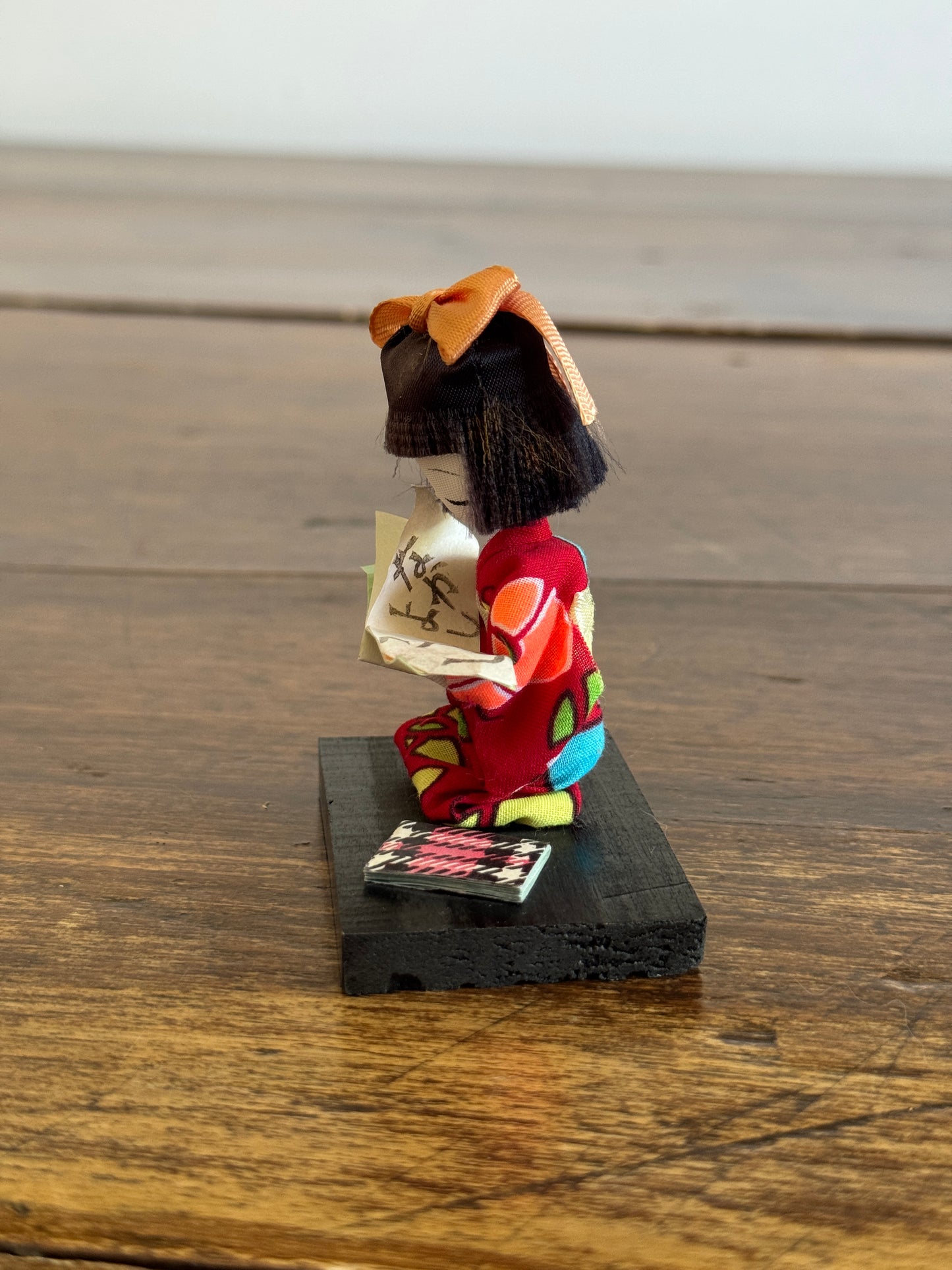 Vintage Japanese Mixed Media School Doll Figurine