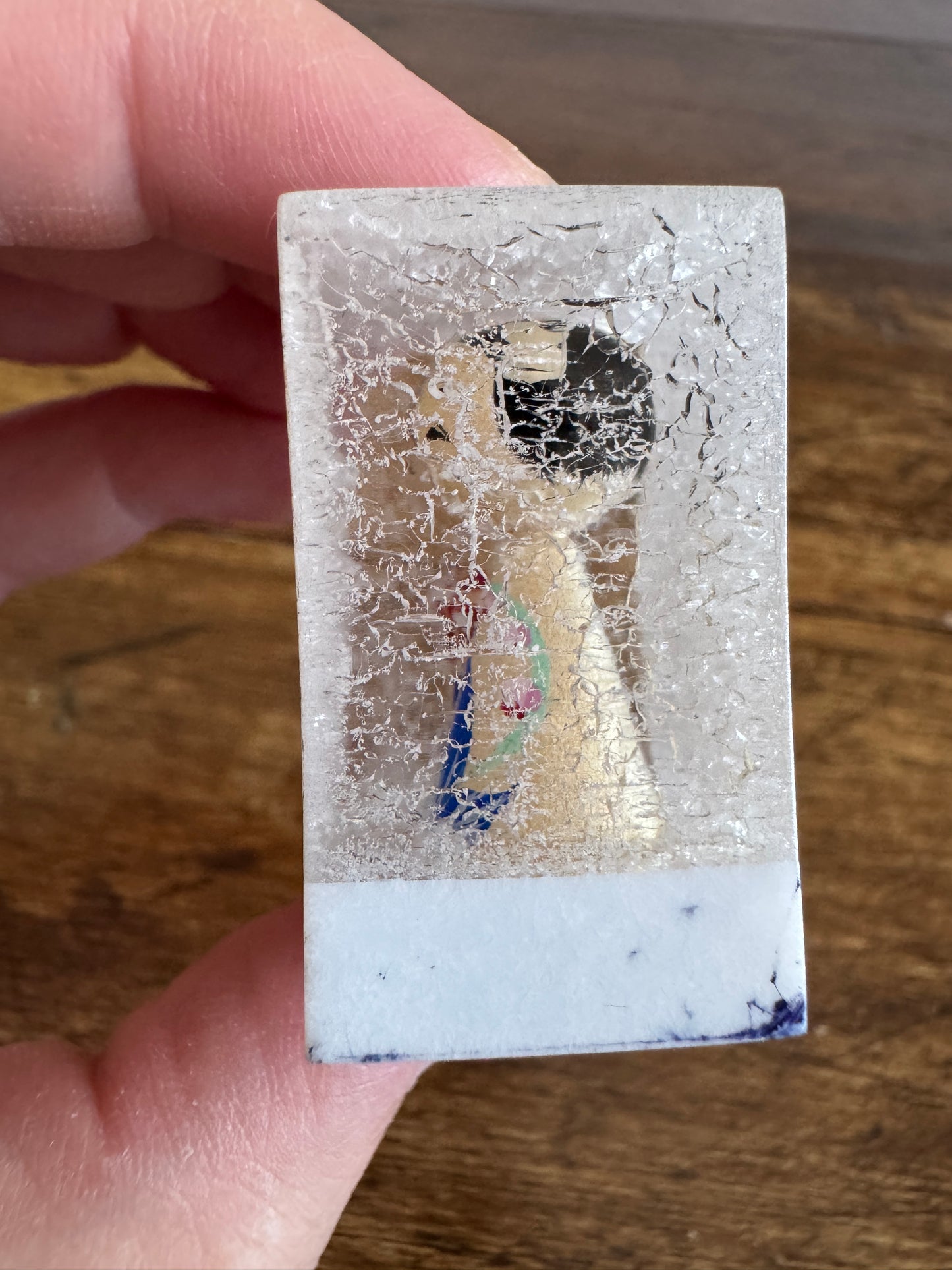 Japanese Dolls in Crackle Casing