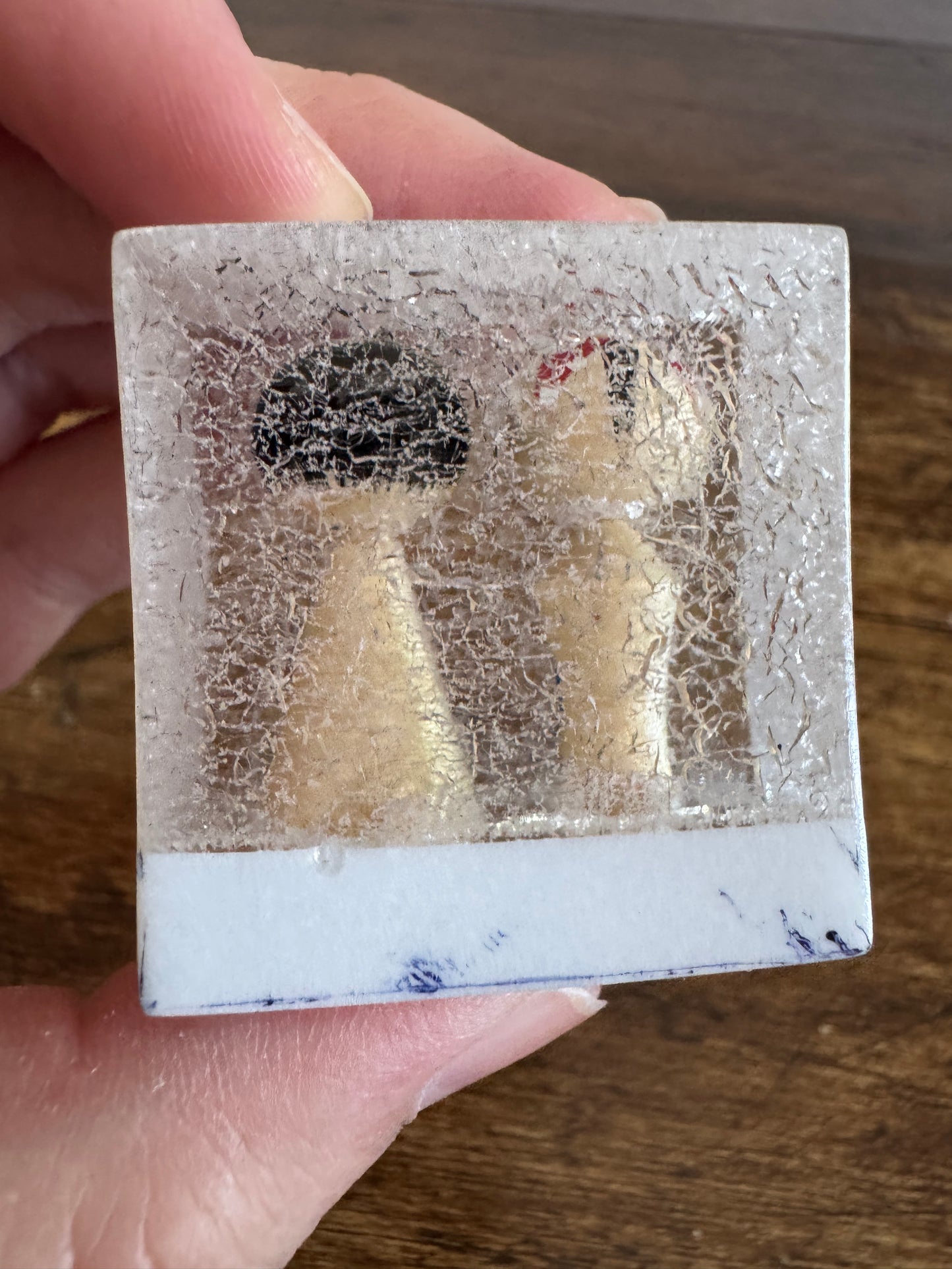 Japanese Dolls in Crackle Casing