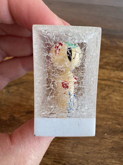 Japanese Dolls in Crackle Casing
