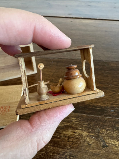 Japanese Mixed Lot of Miniatures with Box