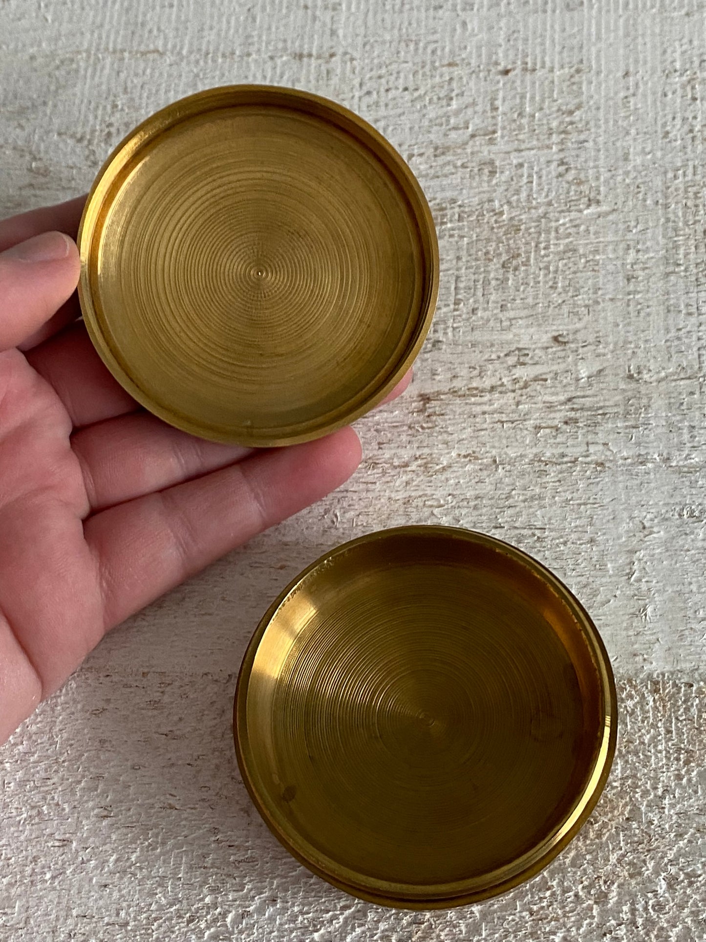 Vintage Brass Aspirin Pill Box - Brass Medication Stash Box - Brass Trinket Box Shaped Like Aspirin Pill