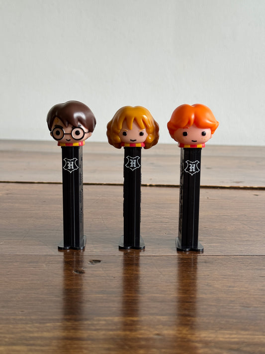Lot of Three Pez Toys - Harry Potter Topped Pez
