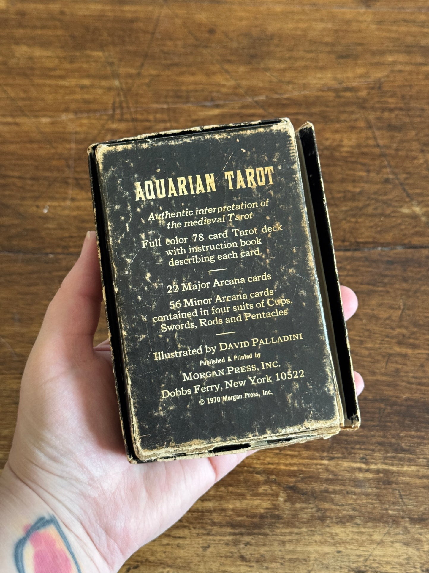 Vintage Set of Aquarian Tarot Cards - Missing One Card