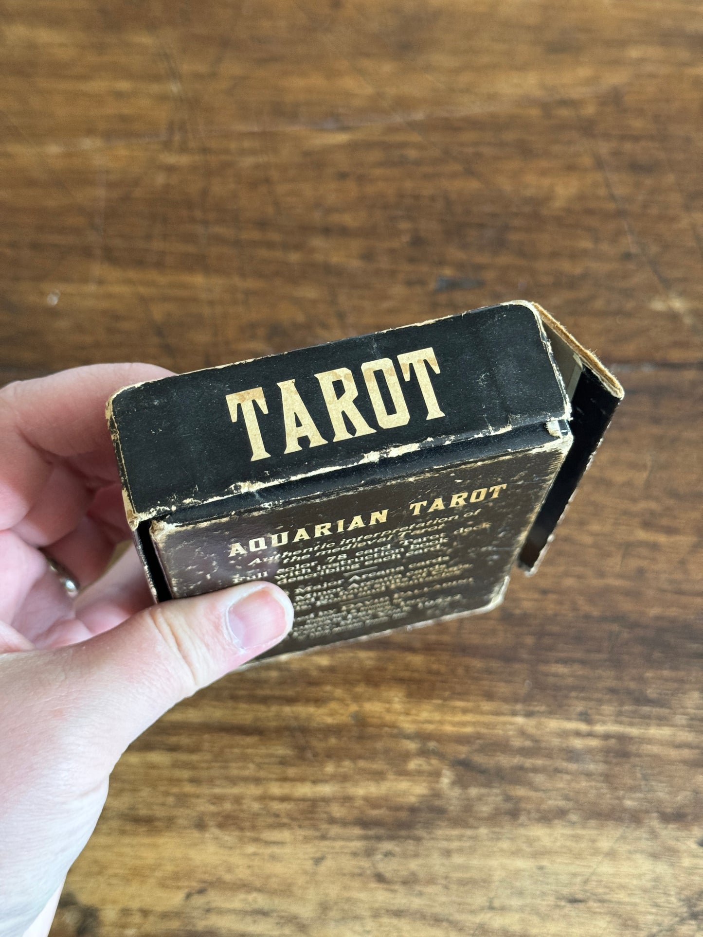 Vintage Set of Aquarian Tarot Cards - Missing One Card