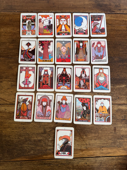 Vintage Set of Aquarian Tarot Cards - Missing One Card